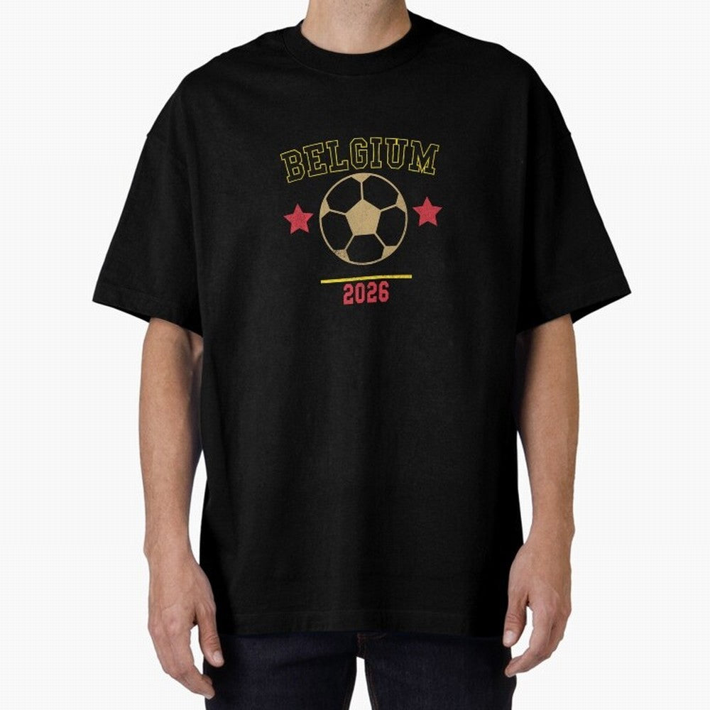 Belgium ¡ª Vintage Soccer Tee Classic T-Shirt Step into FIFA World Cup 2026 for Fans of CR7 and Portugal, Bringing Match Day Excitement, Supporter Culture, Golden Goals and Global Football Passion; Perfect for People Who Love Argentina, Brazil,