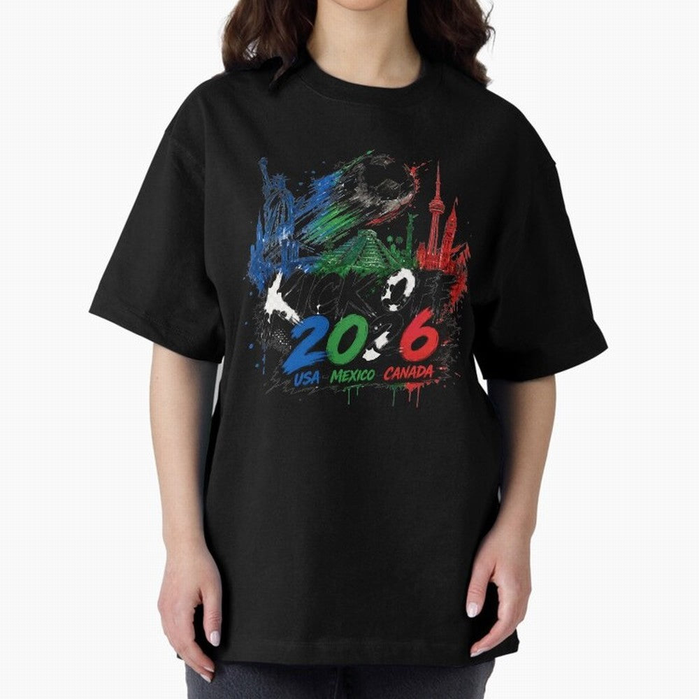 Kick Off 2026 USA Mexico Canada Soccer Graphic Classic T-Shirt Show Support during the FIFA World Cup 2026 Journey through Haaland Highlights, Argentina and Brazil Pride, Vintage Soccer Flavor, Modern Football Stars, National Flags and Final Night