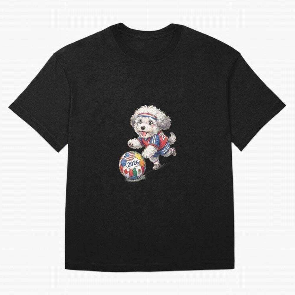 Cute Sheepdog Soccer Star - 2026 World Cup Fluffy Puppy Classic T-Shirt Mark Global Football Passion for FIFA World Cup 2026, Featuring Haaland and Mbappe, France, Football History, Final Match Energy, Crowd Noise and Once in a Lifetime Moments;