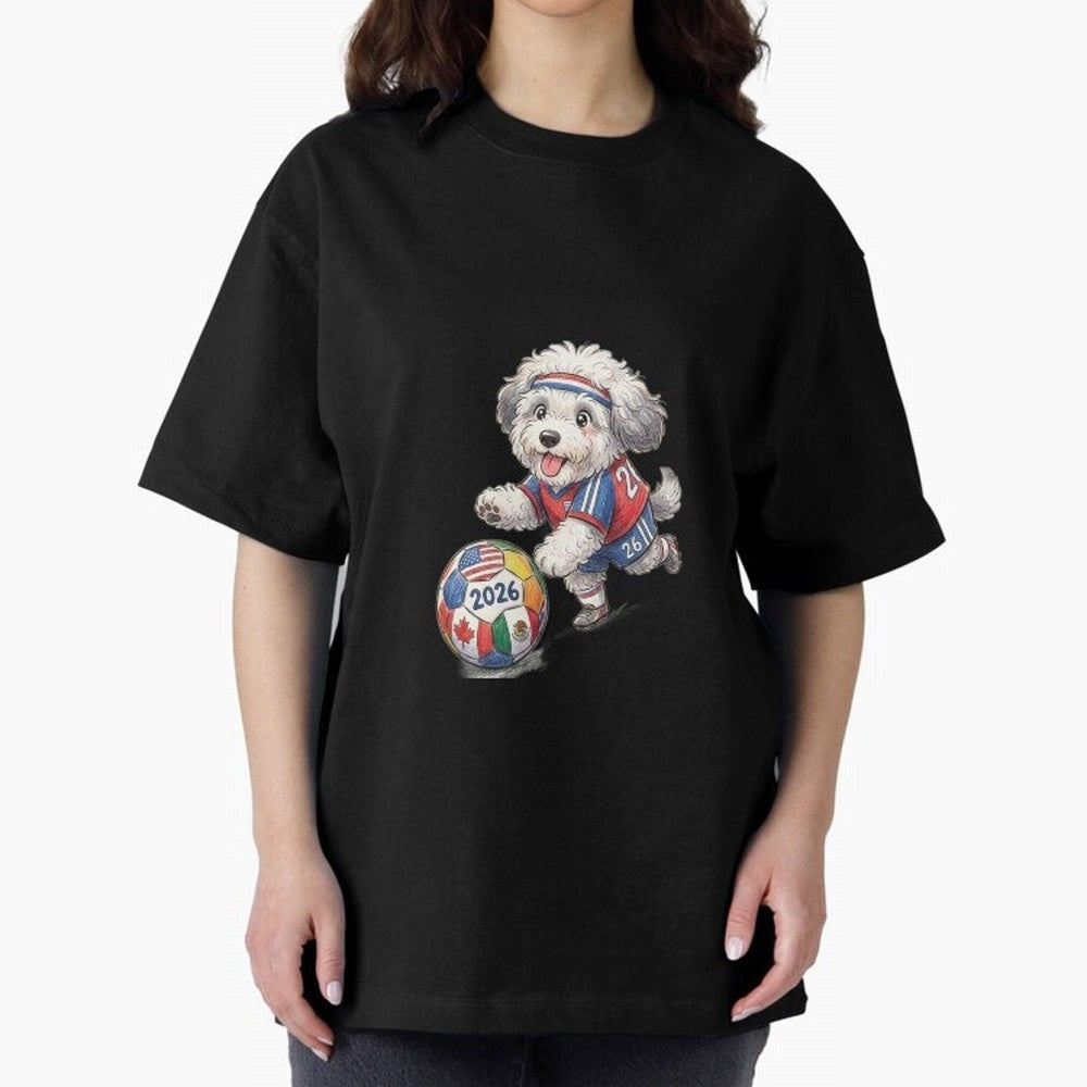 Cute Sheepdog Soccer Star - 2026 World Cup Fluffy Puppy Classic T-Shirt Mark Global Football Passion for FIFA World Cup 2026, Featuring Haaland and Mbappe, France, Football History, Final Match Energy, Crowd Noise and Once in a Lifetime Moments;
