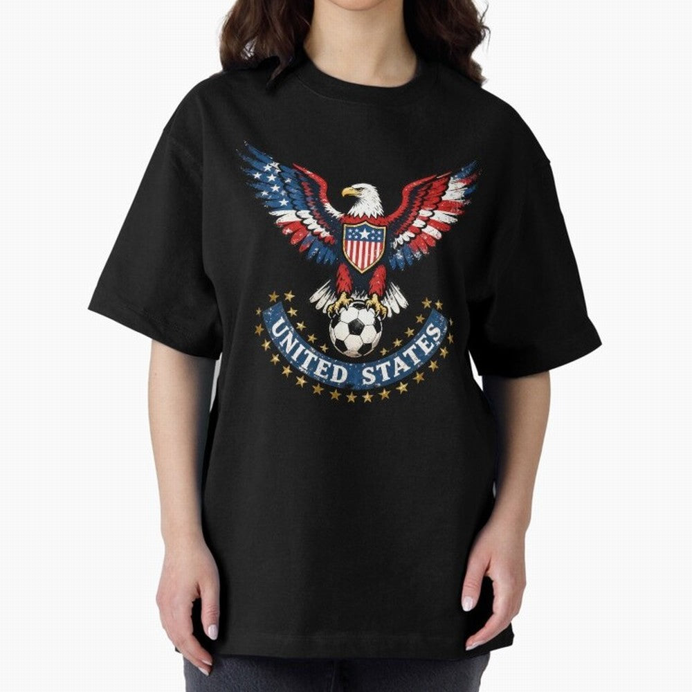 USA Soccer Eagle - United States Football Fan Classic T-Shirt Celebrate Global Passion for the FIFA World Cup 2026 Journey through Messi, CR7 and Mbappe Highlights, England, France and Netherlands Pride, Global Supporter Spirit, Legendary Goals,