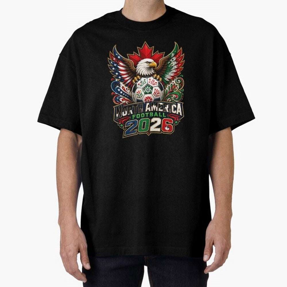 United by Football 2026 North America Soccer Design Classic T-Shirt Make Your Look Match Global Football Passion for FIFA World Cup 2026, Centered on Messi and Cristiano Ronaldo, France and Portugal, Football Festival Excitement, Trophy Ambitions,