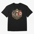 Victory 2026 USA Mexico Canada Football Crest Classic T-Shirt Represent Fans Who Live for FIFA World Cup 2026 USA Canada Mexico with Haaland and Mbappe, France Energy, Champion Mindset, Group Stage Buzz, Knockout Tension and Passionate Fan Culture;