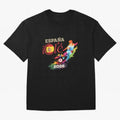 Spain Ol¨¦ 2026 Colorful Watercolor Football Graphic Classic T-Shirt Represent Fans Who Live for FIFA World Cup 2026 USA Canada Mexico Spirit, Built around Argentina, France and Brazil, CR7, Football Passion, Legendary Performances, Festival Vibes