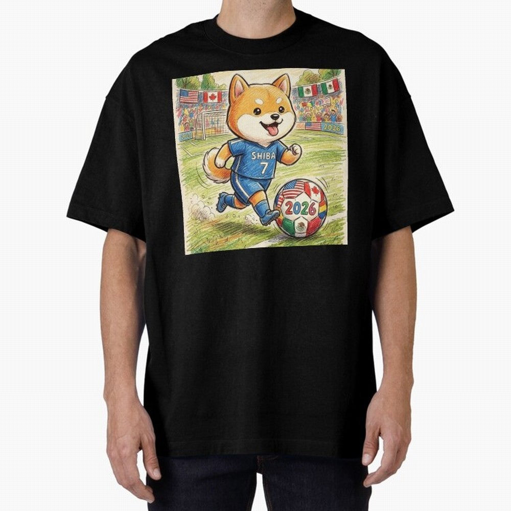 2026 World Cup Shiba Inu Ace #7 - Stadium Action Art Classic T-Shirt Celebrate Fan Favorites in FIFA World Cup 2026 USA Canada Mexico for Fans of Haaland and France and Portugal, Bringing Sports Nostalgia, International Competition, Famous Players