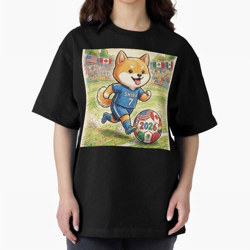 2026 World Cup Shiba Inu Ace #7 - Stadium Action Art Classic T-Shirt Celebrate Fan Favorites in FIFA World Cup 2026 USA Canada Mexico for Fans of Haaland and France and Portugal, Bringing Sports Nostalgia, International Competition, Famous Players