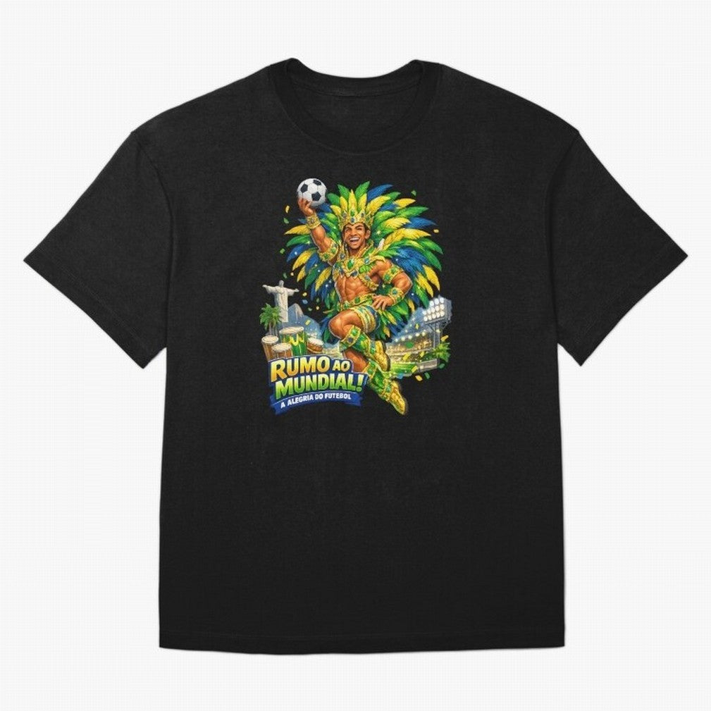 Brazil World Cup 2026 Carnival Fan Art Classic T-Shirt Make Your Look Match FIFA World Cup 2026 Group Stage Spirit, Centered on Germany, Haaland and Mbappe, Retro Football Energy, Iconic Rivalries, Trophy Chase Drama and Stadium Atmosphere; Great