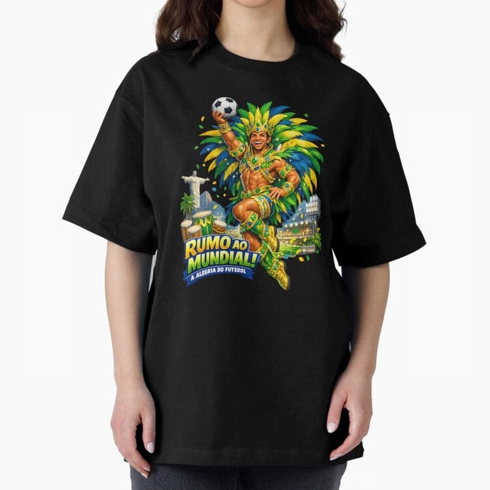 Brazil World Cup 2026 Carnival Fan Art Classic T-Shirt Make Your Look Match FIFA World Cup 2026 Group Stage Spirit, Centered on Germany, Haaland and Mbappe, Retro Football Energy, Iconic Rivalries, Trophy Chase Drama and Stadium Atmosphere; Great