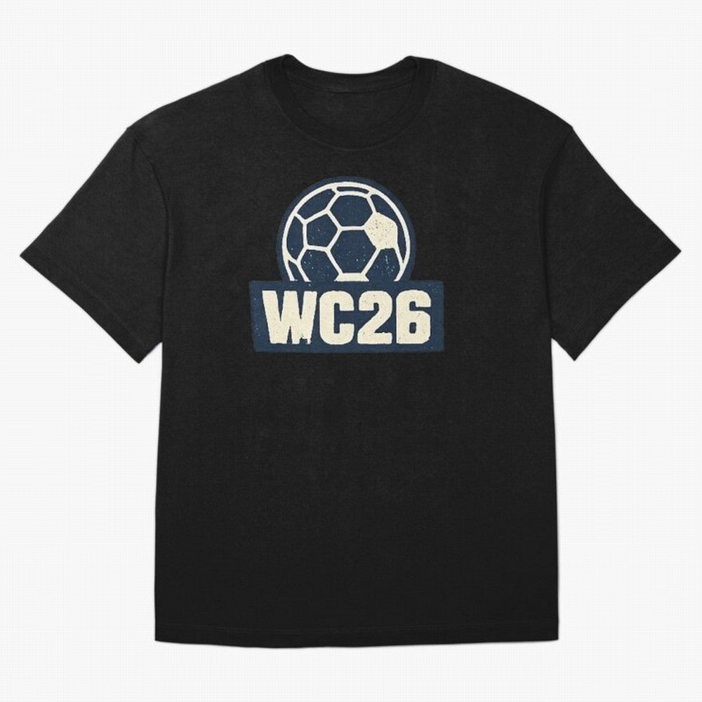 WC26 Retro Soccer Ball Vintage Football Fan Design Classic T-Shirt Make the Season About Global Football Passion for FIFA World Cup 2026 USA Canada Mexico, Featuring Messi, Argentina and Brazil, Football History, Final Match Energy, Crowd Noise and