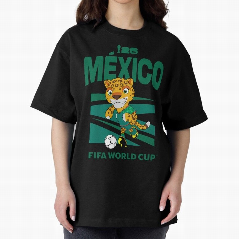 Kids World Cup26 Mexico Mascot Ball Classic T-Shirt Bring Champion Energy into the FIFA World Cup 2026 Journey through Messi, Neymar and Mbappe Highlights, Brazil, Portugal and Argentina Pride, Football Passion, Legendary Performances, Festival