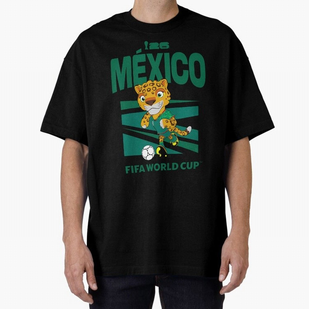 Kids World Cup26 Mexico Mascot Ball Classic T-Shirt Bring Champion Energy into the FIFA World Cup 2026 Journey through Messi, Neymar and Mbappe Highlights, Brazil, Portugal and Argentina Pride, Football Passion, Legendary Performances, Festival
