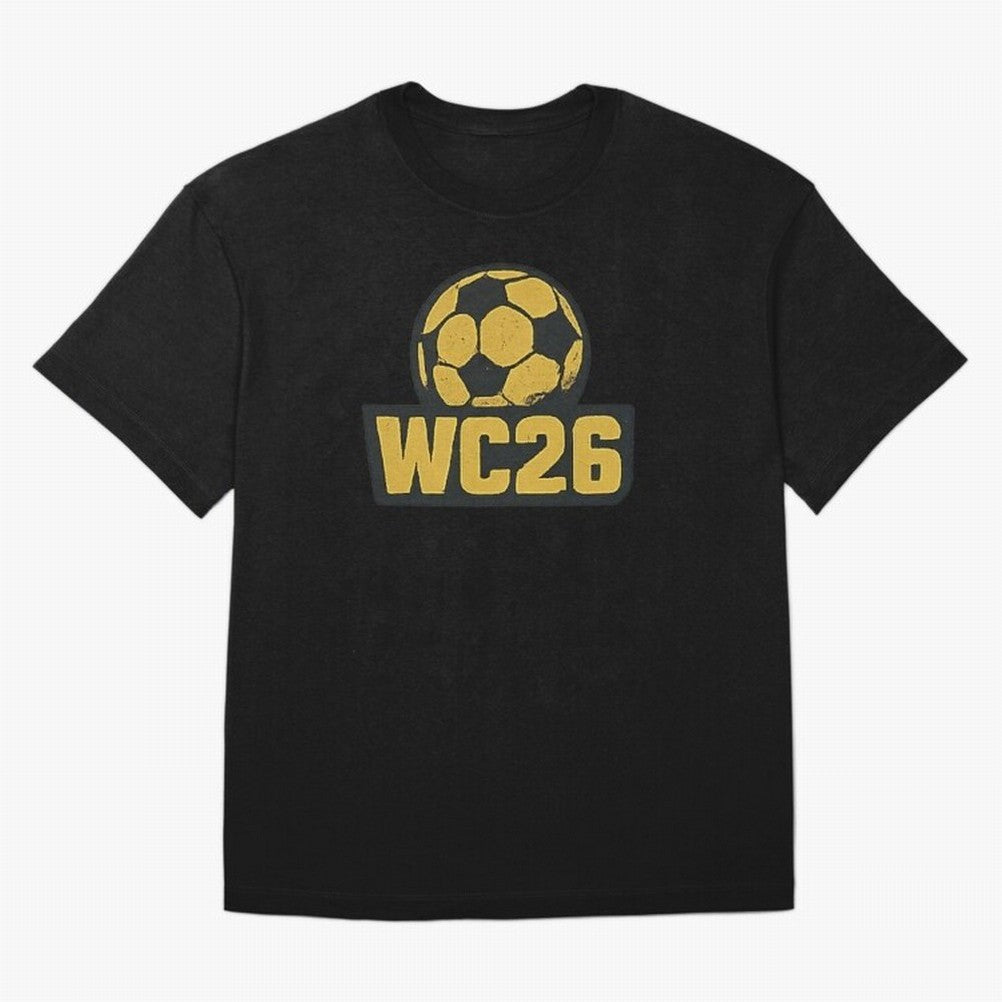 WC26 Soccer Ball Vintage Football Fan Design Classic T-Shirt Back the Journey through FIFA World Cup 2026 USA Canada Mexico for Fans of Messi, CR7 and Mbappe and England, France and Netherlands, Bringing Soccer Culture, Superstar Moments, National