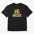 WC26 Soccer Ball Vintage Football Fan Design Classic T-Shirt Back the Journey through FIFA World Cup 2026 USA Canada Mexico for Fans of Messi, CR7 and Mbappe and England, France and Netherlands, Bringing Soccer Culture, Superstar Moments, National
