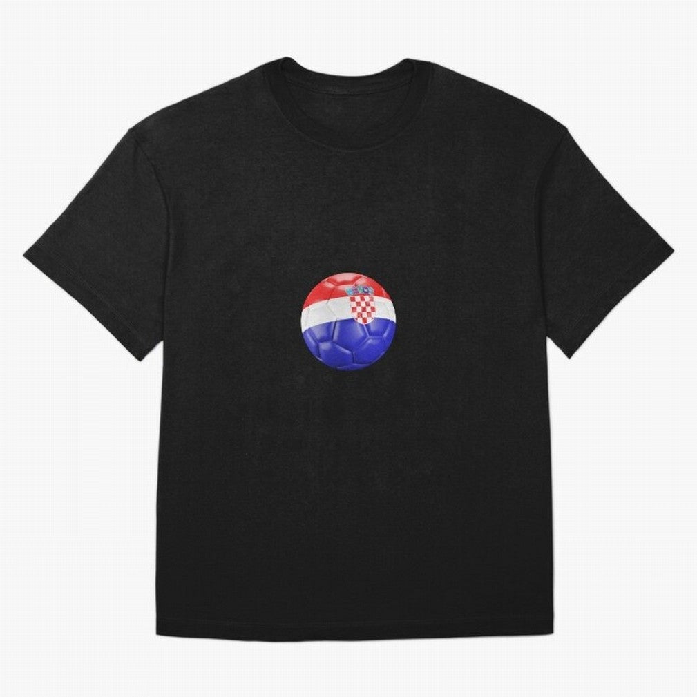Croatia Ball Classic T-Shirt Honor the Football Icons of Global Football Passion for FIFA World Cup 2026 USA Canada Mexico, Capturing Mbappe, Brazil, Portugal and Argentina, Sports Nostalgia, International Competition, Famous Players and