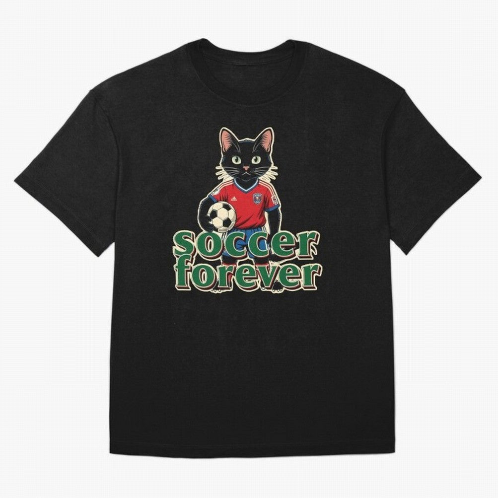 Soccer Forever Retro Cat Classic T-Shirt Celebrate FIFA World Cup 2026 Group Stage for Fans of Messi and Cristiano Ronaldo and Argentina, France and Brazil, Bringing Global Supporter Spirit, Legendary Goals, National Colors and Tournament