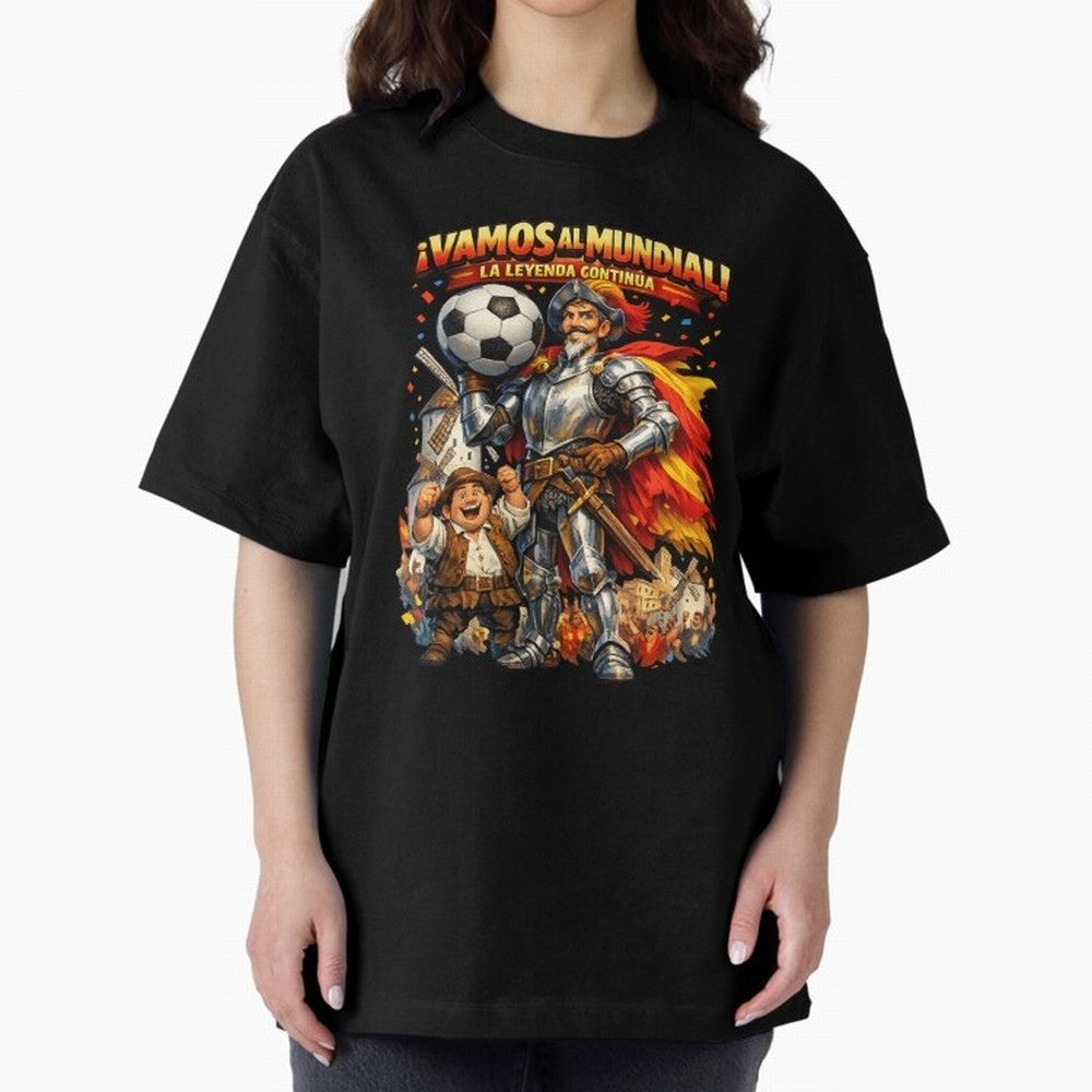 Spain World Cup 2026 Don Quixote Fan Shirt Classic T-Shirt Celebrate Rivalries and Pride in FIFA World Cup 2026 USA Canada Mexico for Fans of Messi and Cristiano Ronaldo and Argentina, Bringing Football History, Final Match Energy, Crowd Noise and