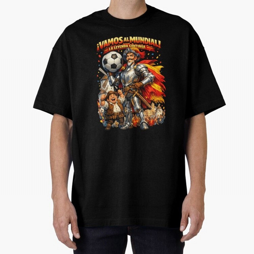 Spain World Cup 2026 Don Quixote Fan Shirt Classic T-Shirt Celebrate Rivalries and Pride in FIFA World Cup 2026 USA Canada Mexico for Fans of Messi and Cristiano Ronaldo and Argentina, Bringing Football History, Final Match Energy, Crowd Noise and