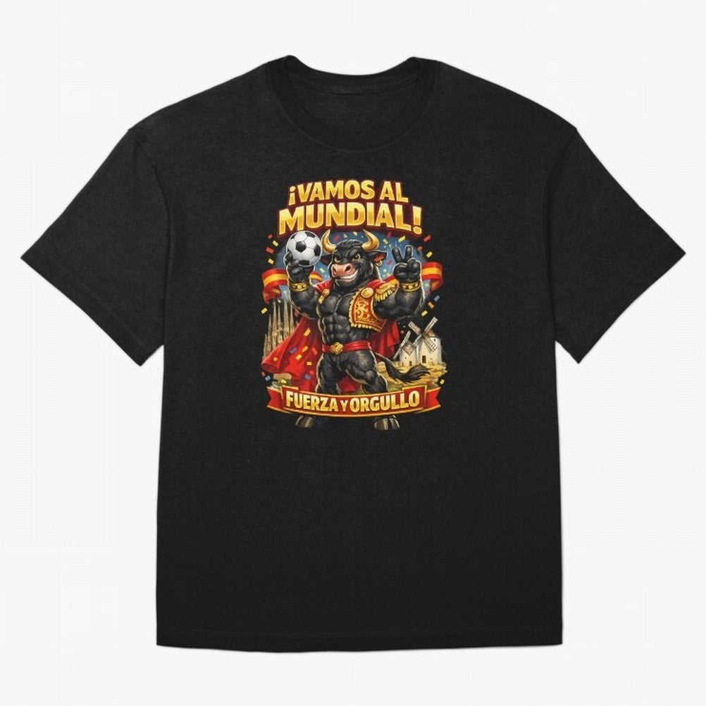Spain World Cup 2026 Bull Fan Shirt Classic T-Shirt Celebrate Supporters United by Global Football Passion for FIFA World Cup 2026 USA Canada Mexico, Celebrating Cristiano Ronaldo, Haaland and CR7, England and Germany, Tournament Hype, Historic