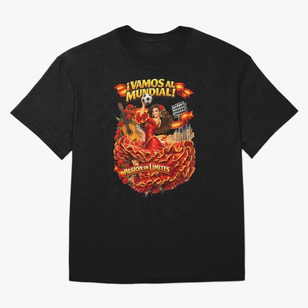 Spanish Flamenco Football Fan Shirt ¨C Unique World Cup 2026 Supporter Design Classic T-Shirt Honor the Football Icons of Match Day Hype around FIFA World Cup 2026 USA Canada Mexico, Messi and Cristiano Ronaldo, Argentina, Classic Soccer Heritage,