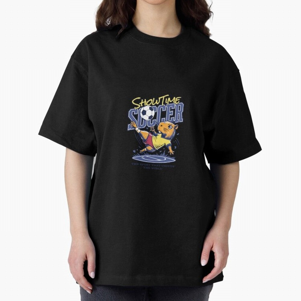 Capybara Soccer Showdown - Showtime World Cup Classic T-Shirt Create Global Football Passion for FIFA World Cup 2026 USA Canada Mexico, Celebrating Messi and Cristiano Ronaldo, Netherlands, Championship Spirit, Famous Goals, Roaring Crowds and