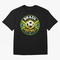 Elegant Brazil Football Emblem Classic T-Shirt Live for the Drama of the FIFA World Cup 2026 Journey through Neymar Highlights, Netherlands Pride, Vintage Soccer Flavor, Modern Football Stars, National Flags and Final Night Emotion; Ideal for