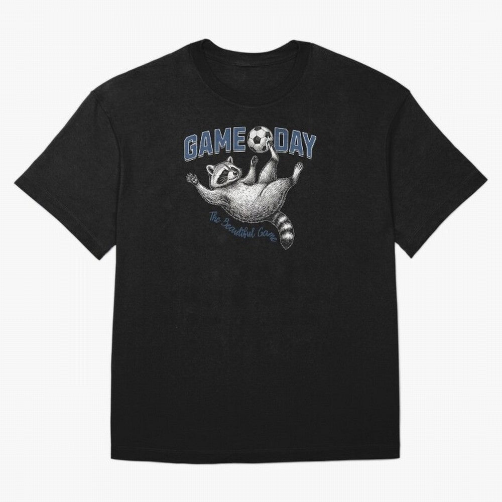 Raccoon Soccer Game Day The Beautiful Game Classic T-Shirt Make Every Kick Count in Match Day Hype around FIFA World Cup 2026 Group Stage, Neymar, Haaland and Cristiano Ronaldo, Argentina, France and Brazil, Tournament Hype, Historic Matchups,