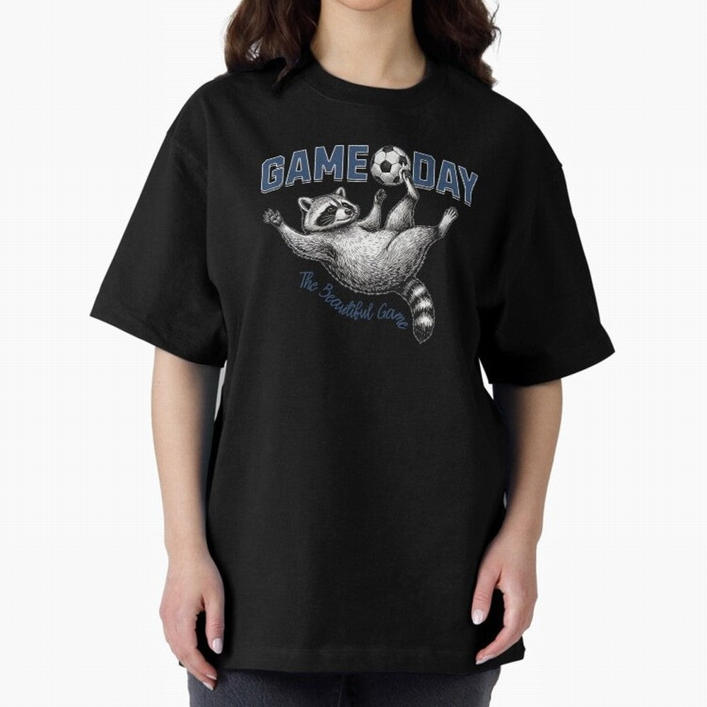 Raccoon Soccer Game Day The Beautiful Game Classic T-Shirt Make Every Kick Count in Match Day Hype around FIFA World Cup 2026 Group Stage, Neymar, Haaland and Cristiano Ronaldo, Argentina, France and Brazil, Tournament Hype, Historic Matchups,