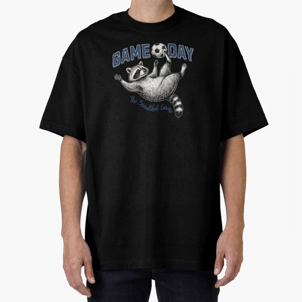 Raccoon Soccer Game Day The Beautiful Game Classic T-Shirt Make Every Kick Count in Match Day Hype around FIFA World Cup 2026 Group Stage, Neymar, Haaland and Cristiano Ronaldo, Argentina, France and Brazil, Tournament Hype, Historic Matchups,
