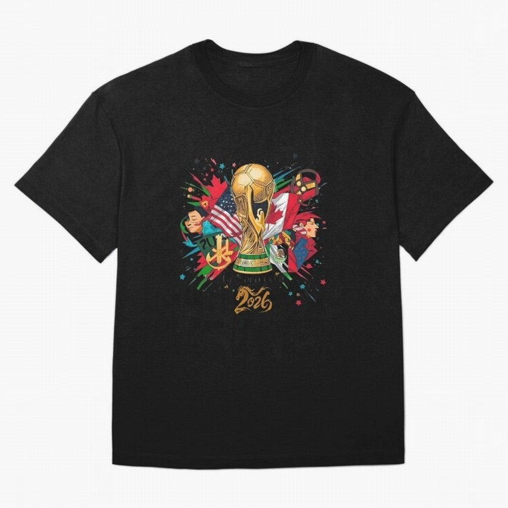 North America 2026 Splash Art Classic T-Shirt Experience the Global Stage of FIFA World Cup 2026 Group Stage Spirit, Capturing Germany, Cristiano Ronaldo, Worldwide Fan Energy, Dramatic Goals, Stadium Lights and Championship Celebrations; Perfect