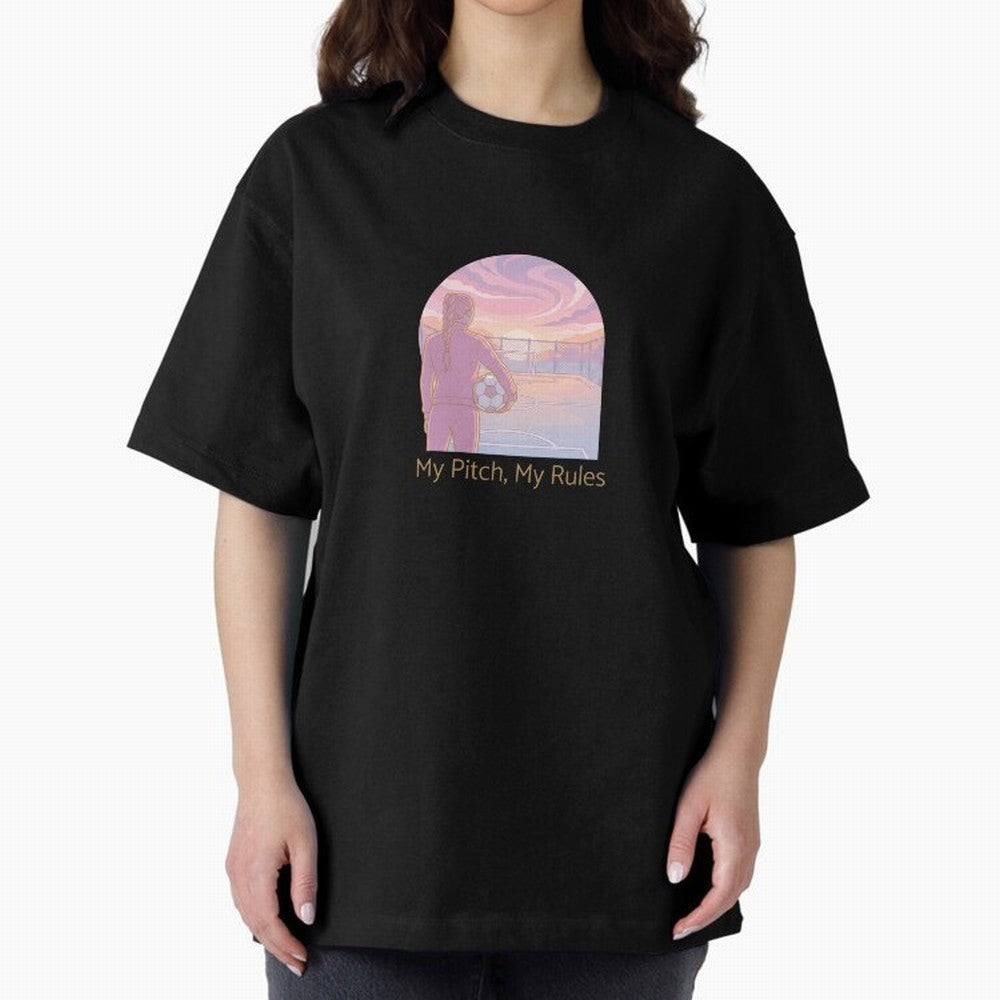 My Pitch My Rules Female Soccer Empowerment Classic T-Shirt Enjoy Global Football Passion for FIFA World Cup 2026 USA Canada Mexico, Highlighting Cristiano Ronaldo, Netherlands, Stadium Chants, National Pride, Trophy Dreams and Unforgettable