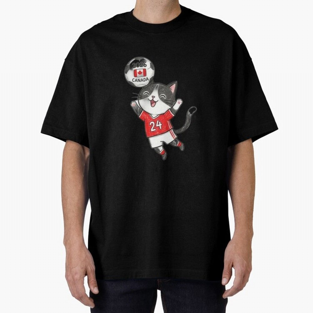 Canada Soccer Cat #24 - 2026 World Cup Celebration Classic T-Shirt Step into FIFA World Cup 2026 Spirit, Centered on Argentina, France and Brazil, Messi and Cristiano Ronaldo, Goal Celebration Energy, Supporter Heritage, Football Icons and