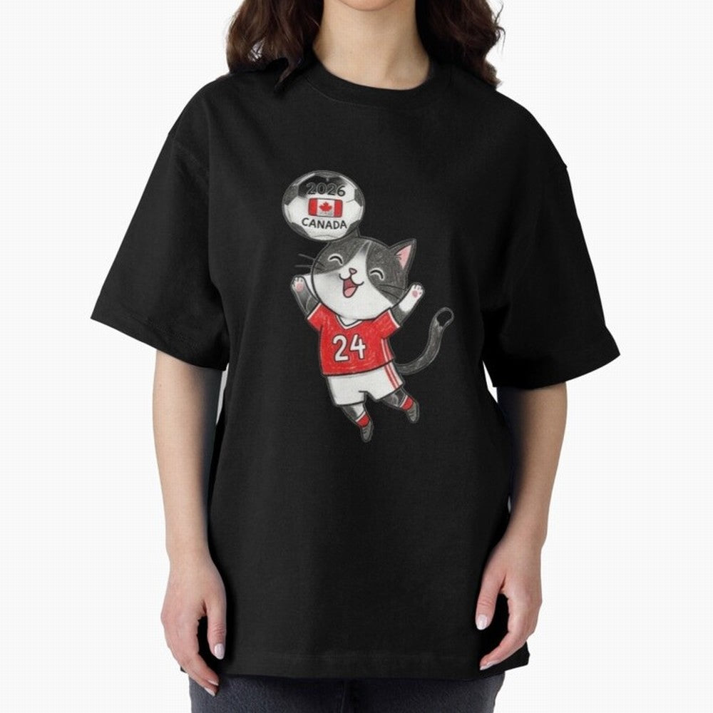 Canada Soccer Cat #24 - 2026 World Cup Celebration Classic T-Shirt Step into FIFA World Cup 2026 Spirit, Centered on Argentina, France and Brazil, Messi and Cristiano Ronaldo, Goal Celebration Energy, Supporter Heritage, Football Icons and