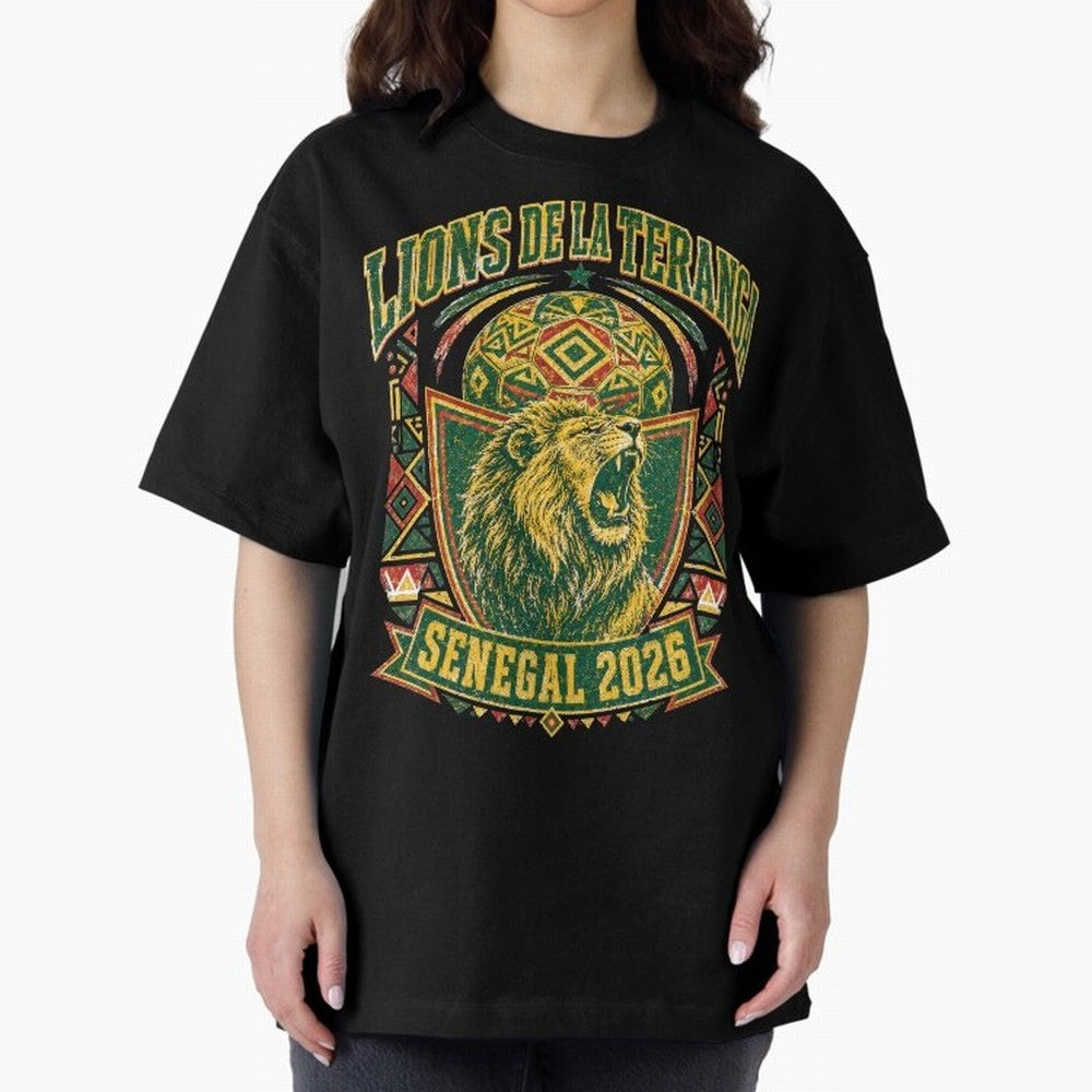 Lions De La Teranga Senegal 2026 World Cup Soccer T-Shirt Classic T-Shirt Celebrate Fan Culture around Match Day Hype around FIFA World Cup 2026 Group Stage, Messi and Cristiano Ronaldo, Netherlands, Championship Spirit, Famous Goals, Roaring