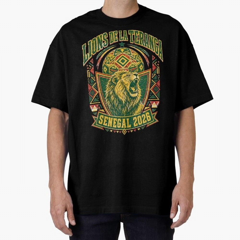 Lions De La Teranga Senegal 2026 World Cup Soccer T-Shirt Classic T-Shirt Celebrate Fan Culture around Match Day Hype around FIFA World Cup 2026 Group Stage, Messi and Cristiano Ronaldo, Netherlands, Championship Spirit, Famous Goals, Roaring