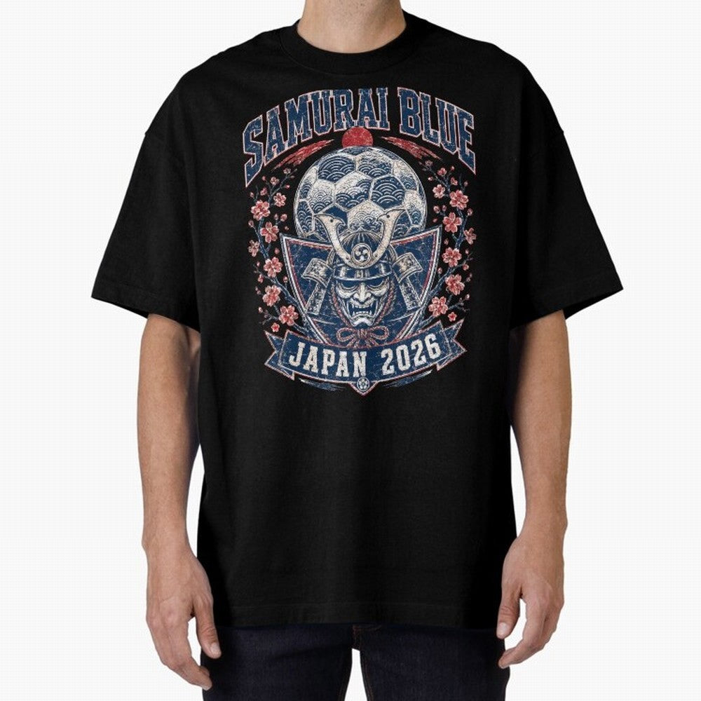 Samurai Blue Japan 2026 World Cup Soccer T-Shirt Classic T-Shirt Show Match Day Excitement for FIFA World Cup 2026 Group Stage Capturing Messi and Cristiano Ronaldo, Portugal, Spain and Germany Energy, Global Supporter Spirit, Legendary Goals,