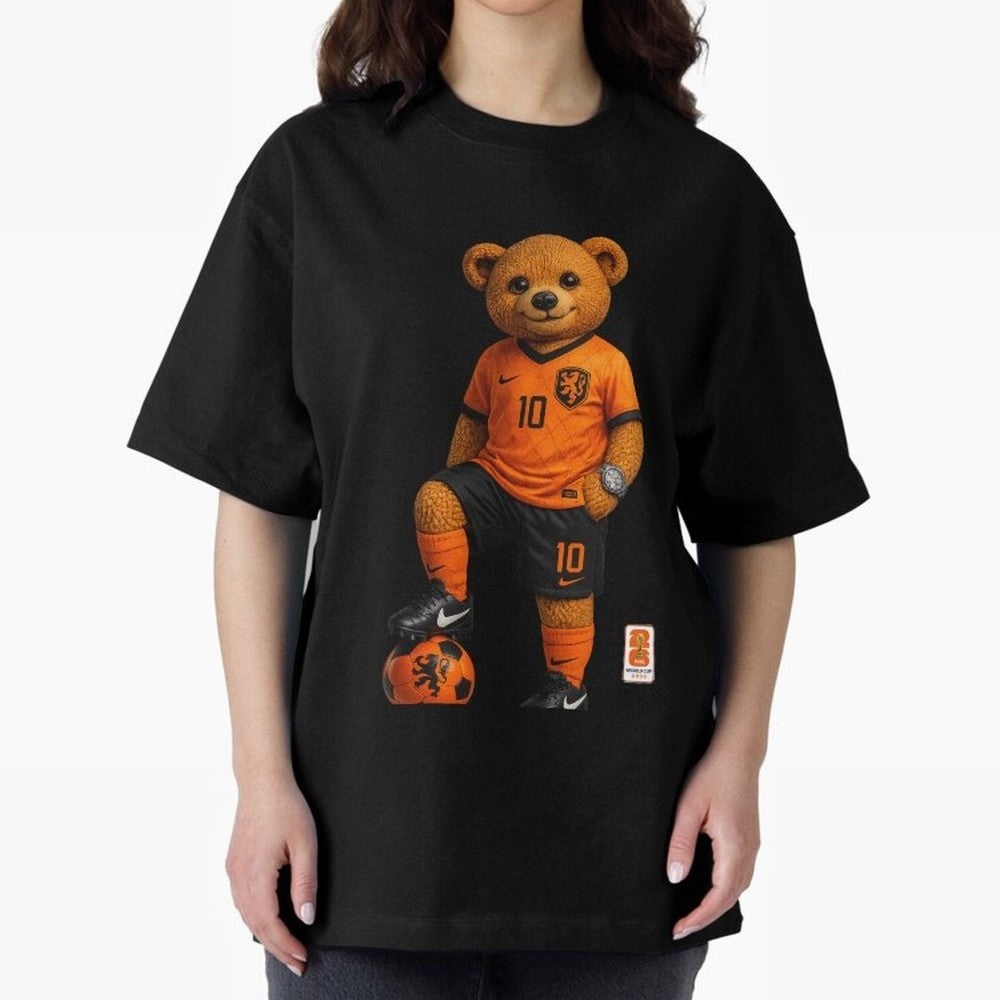 Netherlands Soccer Bear World Cup Teddy Bear Classic T-Shirt Support the Legends of Global Football Passion for FIFA World Cup 2026 USA Canada Mexico, Inspired by Messi and Cristiano Ronaldo, Brazil, Stadium Chants, National Pride, Trophy Dreams