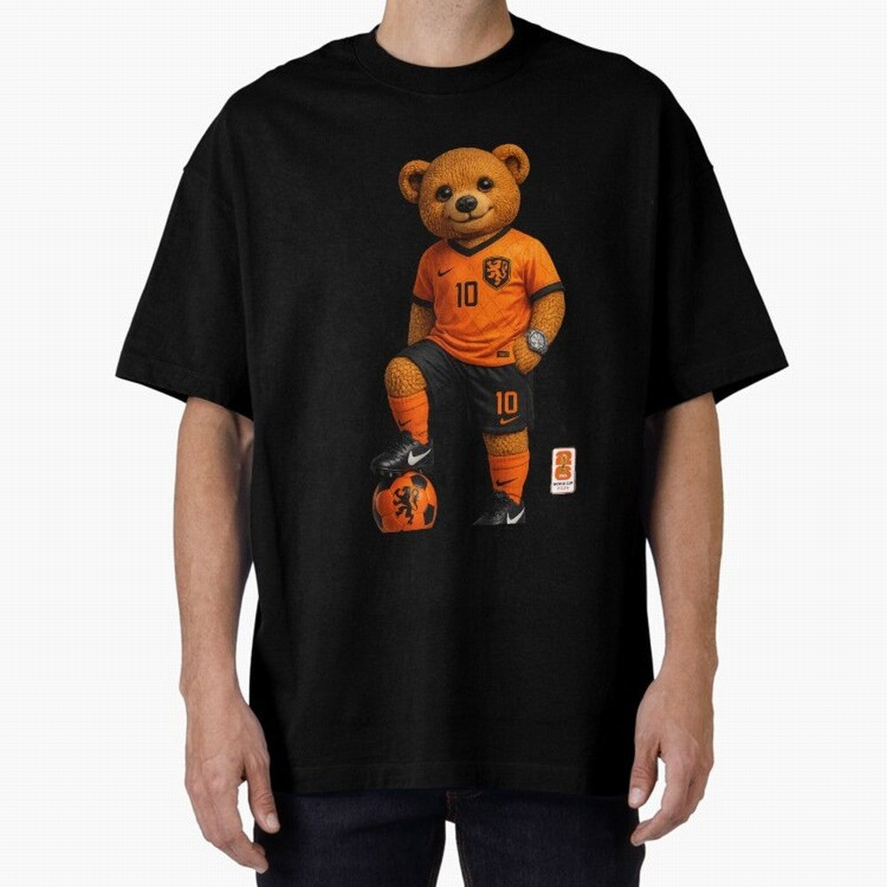 Netherlands Soccer Bear World Cup Teddy Bear Classic T-Shirt Support the Legends of Global Football Passion for FIFA World Cup 2026 USA Canada Mexico, Inspired by Messi and Cristiano Ronaldo, Brazil, Stadium Chants, National Pride, Trophy Dreams