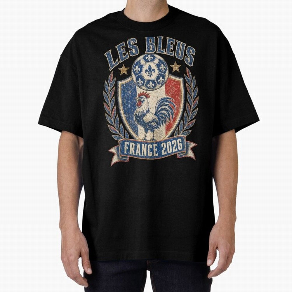 Les Bleus France 2026 World Cup Soccer T-Shirt Classic T-Shirt Back the Journey through FIFA World Cup 2026 Group Stage Centered on CR7 and Messi, Spain and Netherlands Energy, Soccer Culture, Superstar Moments, National Team Dreams and Competitive