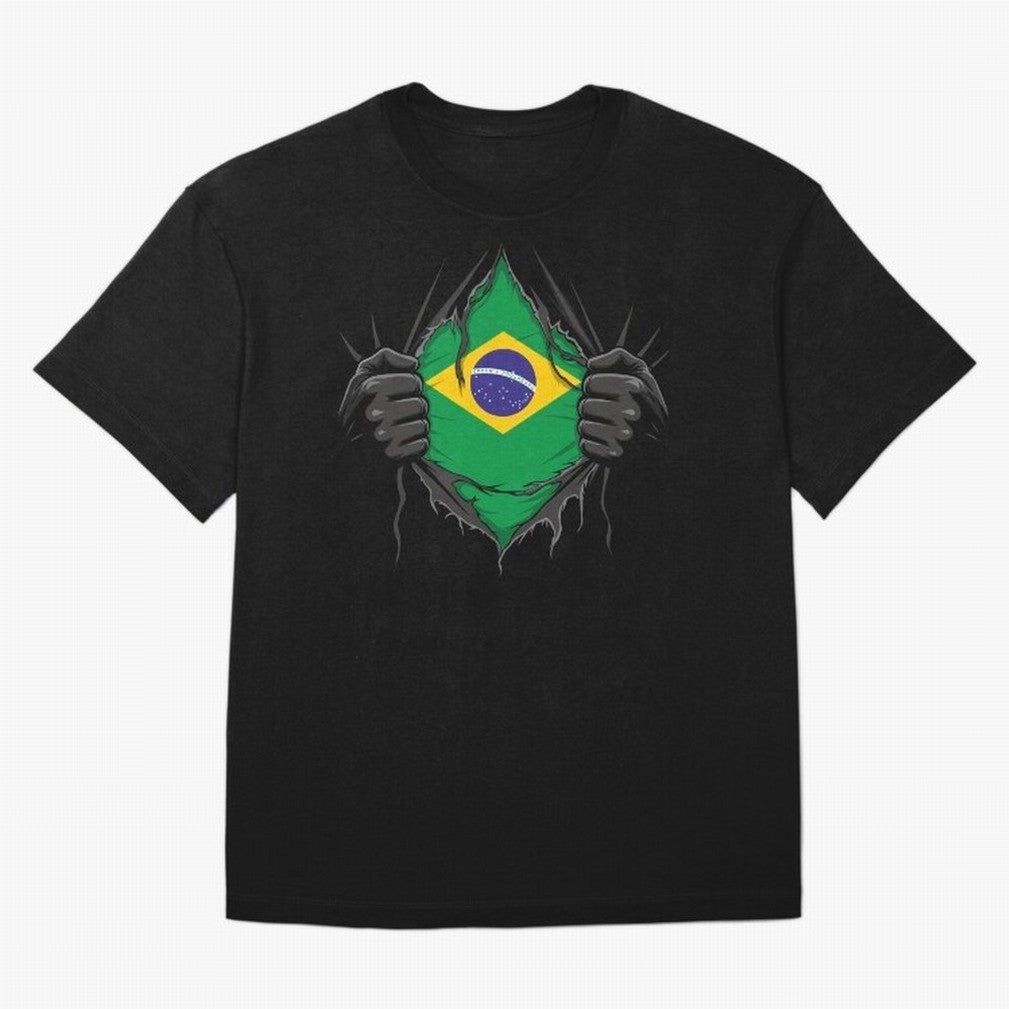 Brazil Flag - National Team Fans Classic T-Shirt Celebrate Football Heritage in FIFA World Cup 2026 Group Stage Inspired by Cristiano Ronaldo, Brazil, Portugal and Argentina Energy, Retro Football Energy, Iconic Rivalries, Trophy Chase Drama and