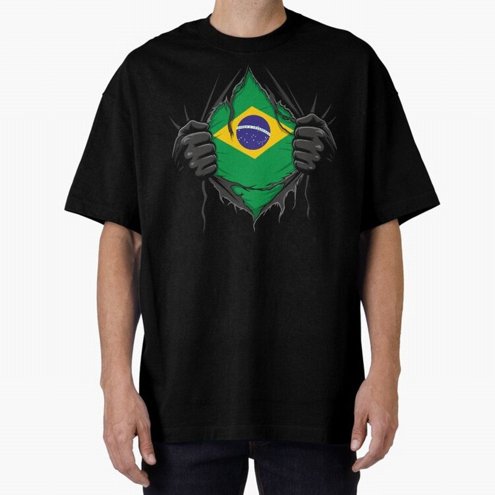 Brazil Flag - National Team Fans Classic T-Shirt Celebrate Football Heritage in FIFA World Cup 2026 Group Stage Inspired by Cristiano Ronaldo, Brazil, Portugal and Argentina Energy, Retro Football Energy, Iconic Rivalries, Trophy Chase Drama and