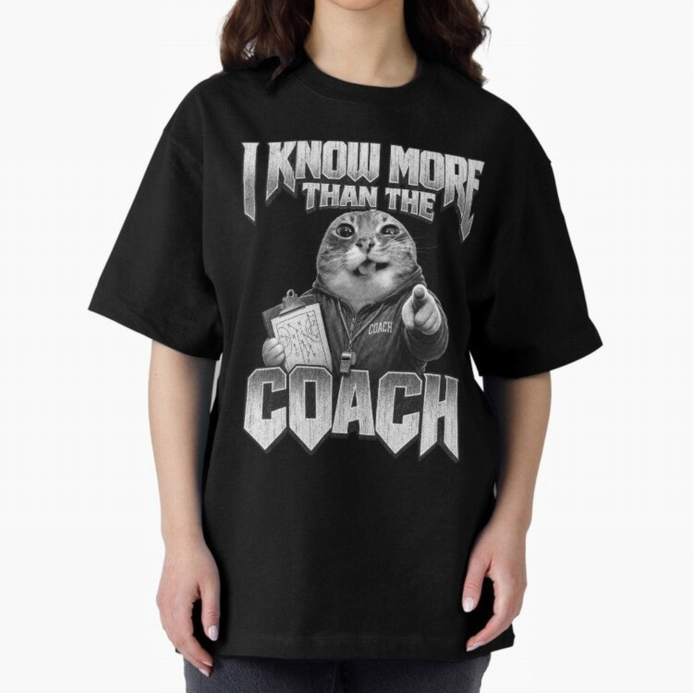 I Know More Than The Coach Funny World Cup 2026 Meme USA Soccer Fan Silly Cat Classic T-Shirt Refresh Match Day Hype around FIFA World Cup 2026, Cristiano Ronaldo, Brazil, Match Day Excitement, Supporter Culture, Golden Goals and Global Football