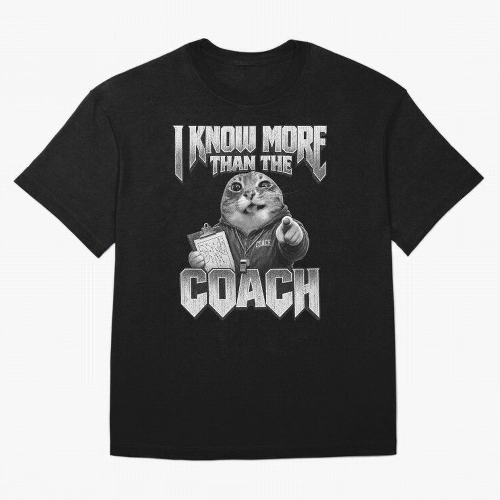 I Know More Than The Coach Funny World Cup 2026 Meme USA Soccer Fan Silly Cat Classic T-Shirt Refresh Match Day Hype around FIFA World Cup 2026, Cristiano Ronaldo, Brazil, Match Day Excitement, Supporter Culture, Golden Goals and Global Football