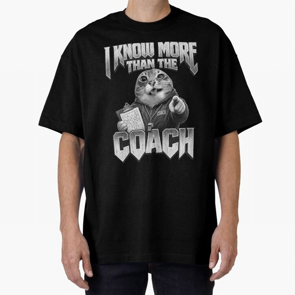 I Know More Than The Coach Funny World Cup 2026 Meme USA Soccer Fan Silly Cat Classic T-Shirt Refresh Match Day Hype around FIFA World Cup 2026, Cristiano Ronaldo, Brazil, Match Day Excitement, Supporter Culture, Golden Goals and Global Football