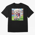 Cute Maltese Soccer Star - FIFA 2026 World Cup Edition Classic T-Shirt Honor Football Greatness during FIFA World Cup 2026 Group Stage Driven by CR7, England and Germany Energy, Football Festival Excitement, Trophy Ambitions, Country Rivalries and