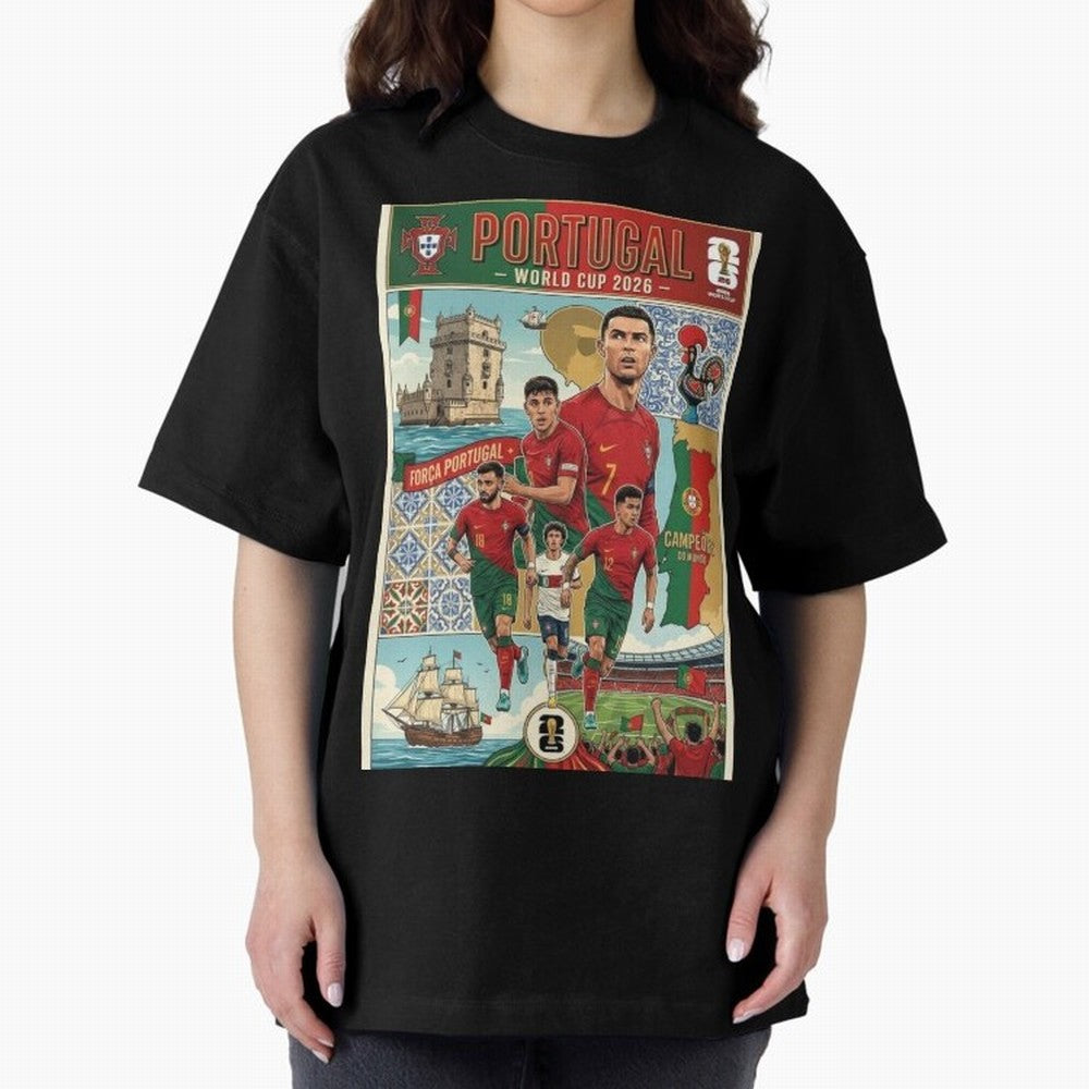 Portugal 2026 ¨C In Search of Glory Classic T-Shirt Stand Out with Spirit from FIFA World Cup 2026 Group Stage Highlighting Messi and Cristiano Ronaldo, Portugal Energy, Supporter Pride, Iconic Celebrations, Legendary Names and Global Match Day