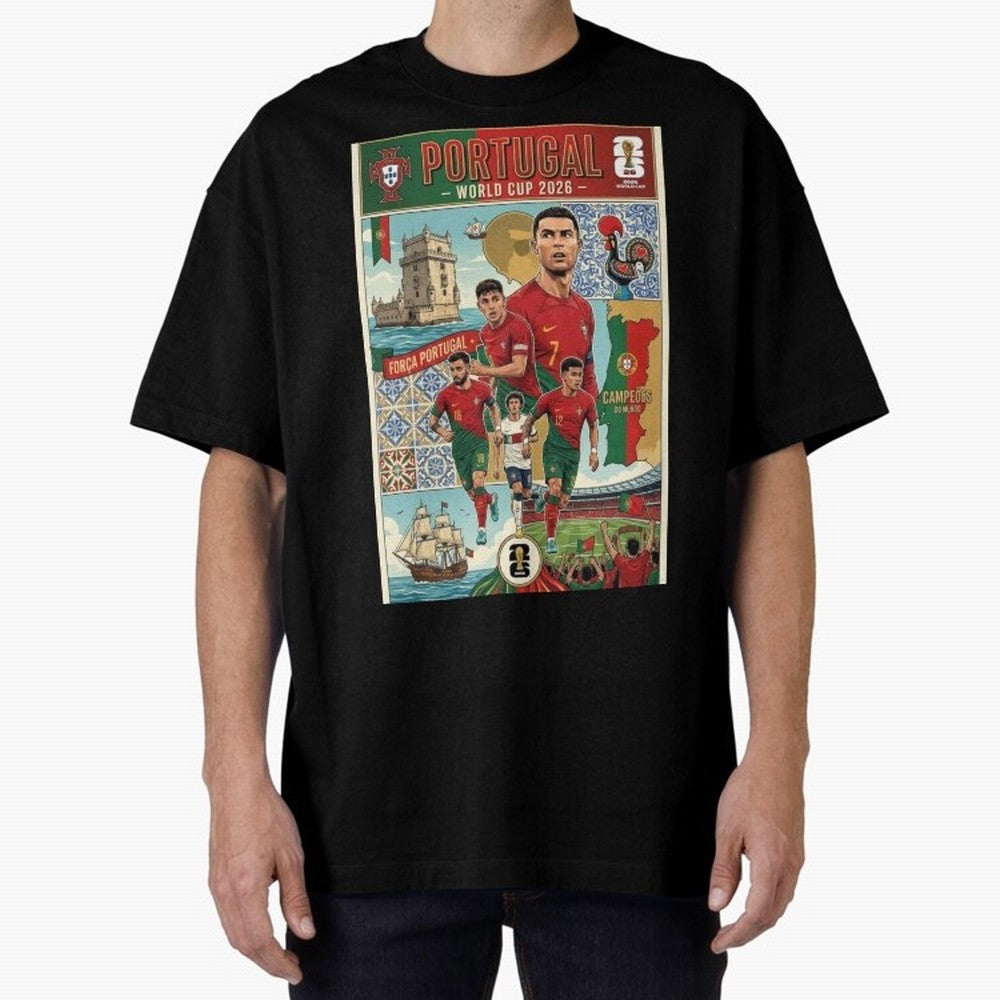 Portugal 2026 ¨C In Search of Glory Classic T-Shirt Stand Out with Spirit from FIFA World Cup 2026 Group Stage Highlighting Messi and Cristiano Ronaldo, Portugal Energy, Supporter Pride, Iconic Celebrations, Legendary Names and Global Match Day