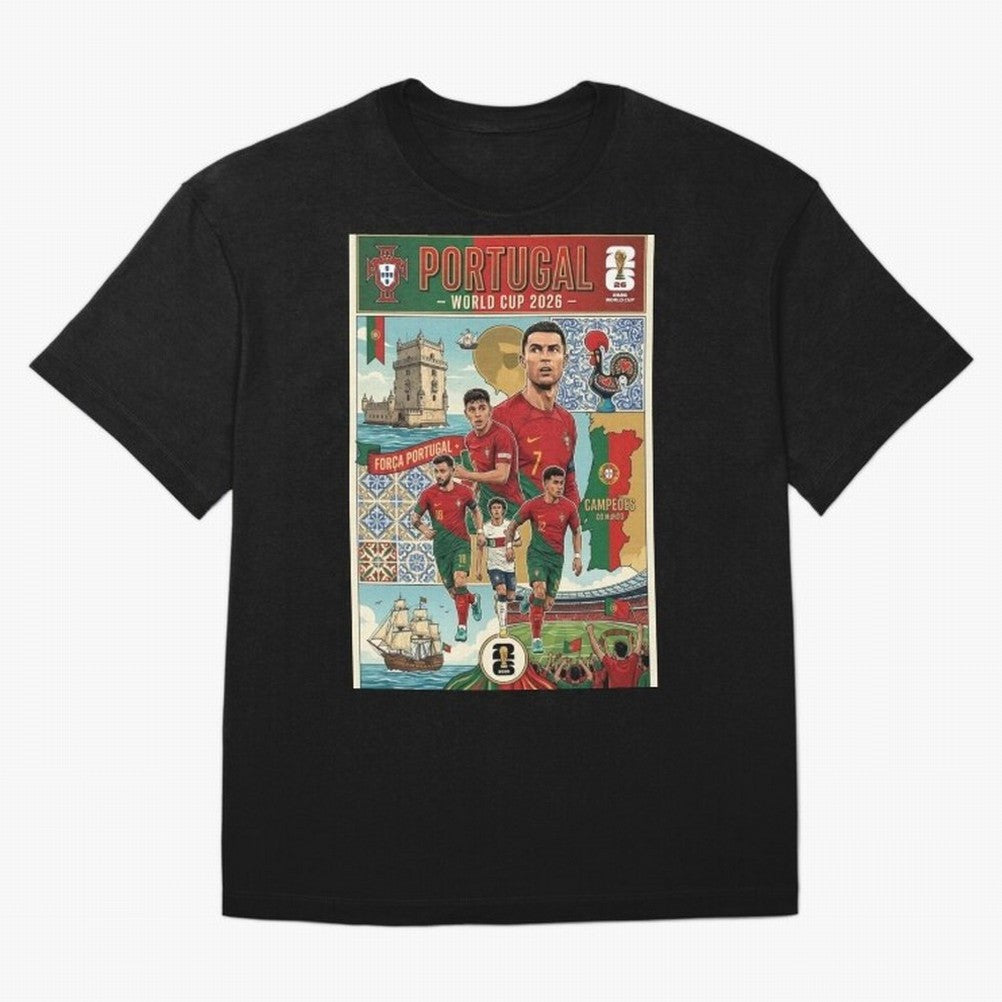 Portugal 2026 ¨C In Search of Glory Classic T-Shirt Stand Out with Spirit from FIFA World Cup 2026 Group Stage Highlighting Messi and Cristiano Ronaldo, Portugal Energy, Supporter Pride, Iconic Celebrations, Legendary Names and Global Match Day