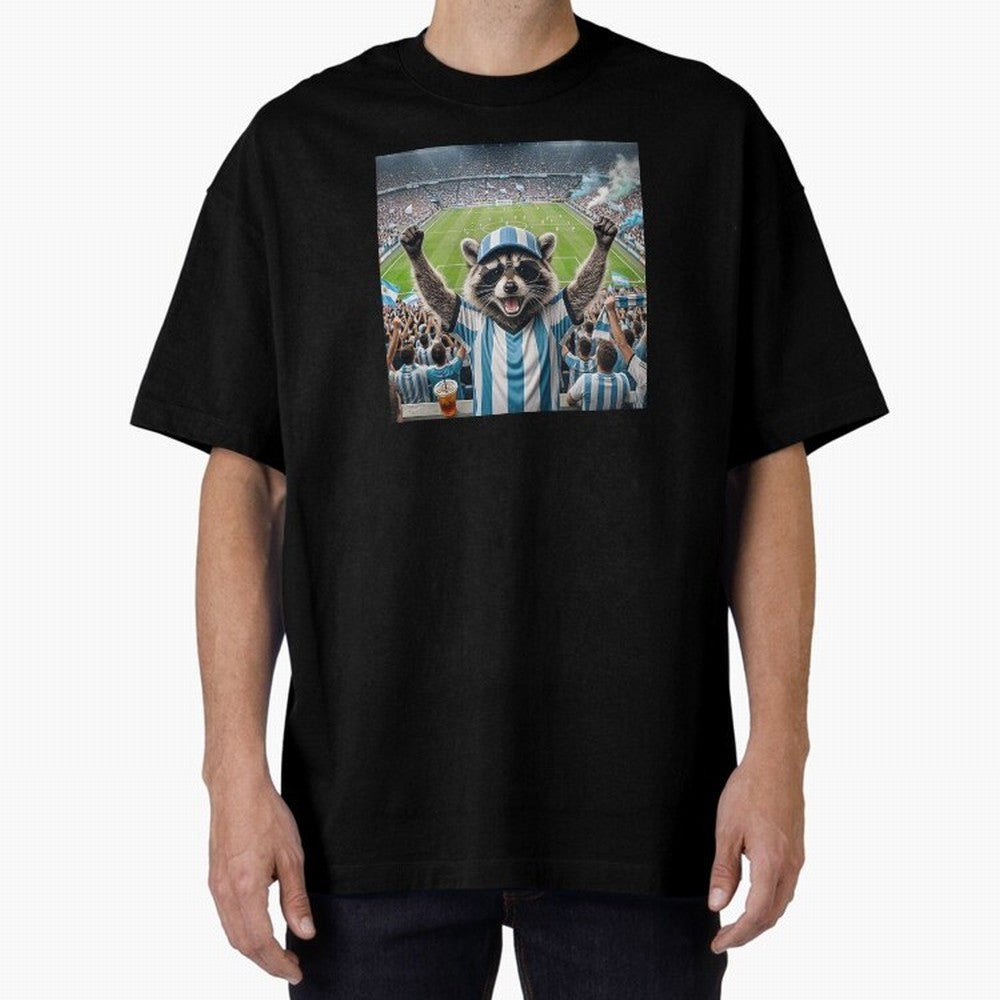 Funny Raccoon Soccer Fan World Cup 2026 Argentina Classic T-Shirt Represent Football Lovers during FIFA World Cup 2026 Spirit, Celebrating Argentina, Mbappe and Neymar, Goal Celebration Energy, Supporter Heritage, Football Icons and Worldwide