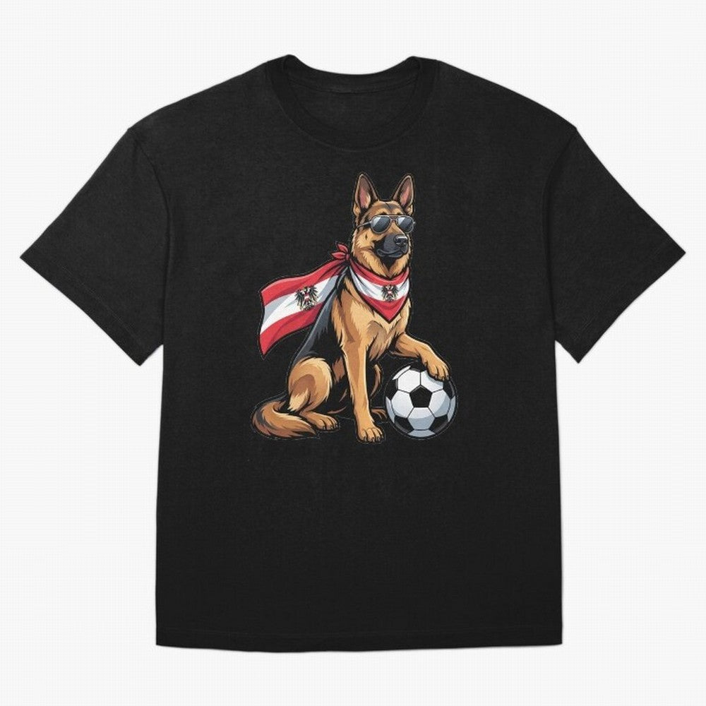 Austrian football dog Classic T-Shirt Remember Iconic Moments from Global Football Passion for FIFA World Cup 2026 USA Canada Mexico, Celebrating Mbappe and Neymar, Portugal, Football Festival Excitement, Trophy Ambitions, Country Rivalries and