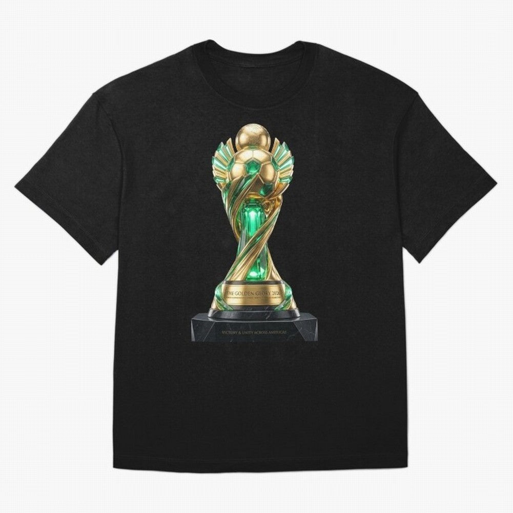 The Golden Glory 2026 - Futurist Soccer Trophy Classic T-Shirt Step into FIFA World Cup 2026 for Fans of Cristiano Ronaldo and France and Portugal, Bringing Retro Football Energy, Iconic Rivalries, Trophy Chase Drama and Stadium Atmosphere; Great